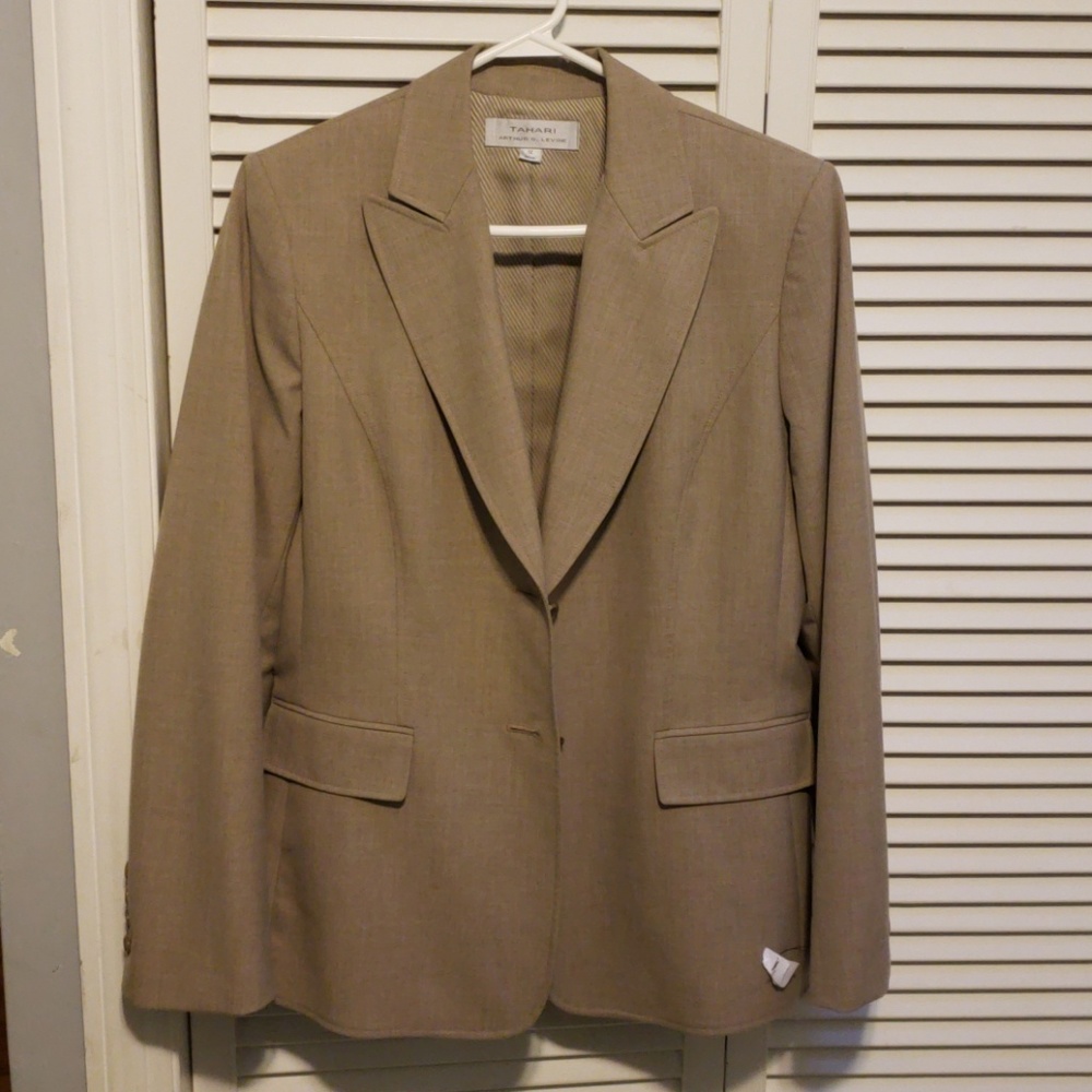 Light brown Tahari ASL pantsuit
